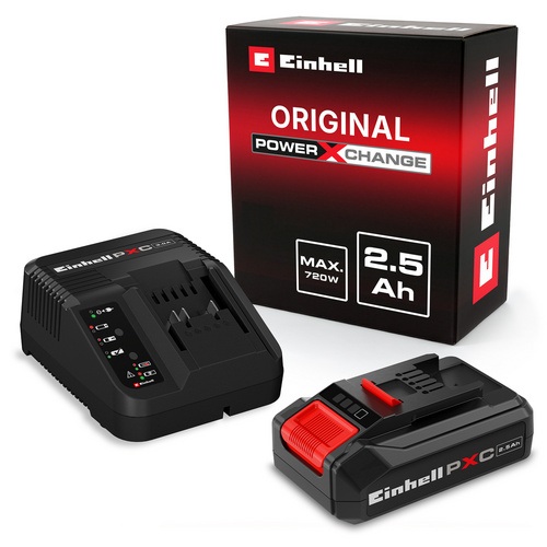 Image of EINHELL Akku-Starter Kit, PXC, 18 V, 2,5 Ah - rot