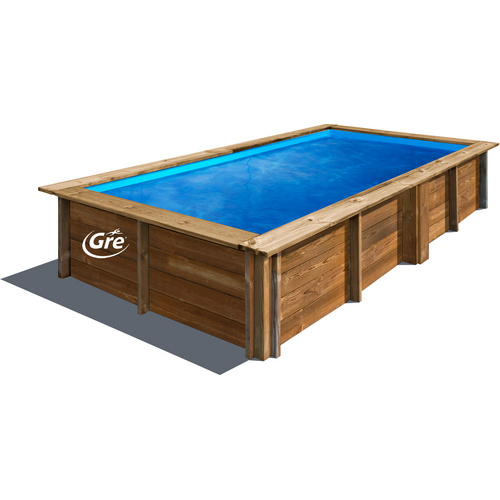 Thumbnail - GRE Echtholzpool »LEMON«, braun, BxHxL: 200 x 68 x 375 cm
