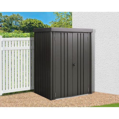 Thumbnail - Mr. GARDENER Gerätehaus, Stahl, Flachdach, 1.21m² - grau