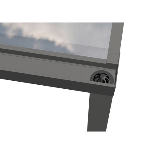 Thumbnail - GARDENDREAMS Terrassenüberdachung »Legend«, BxT: 500 x 200 cm, grau / RAL9007, Glasdach