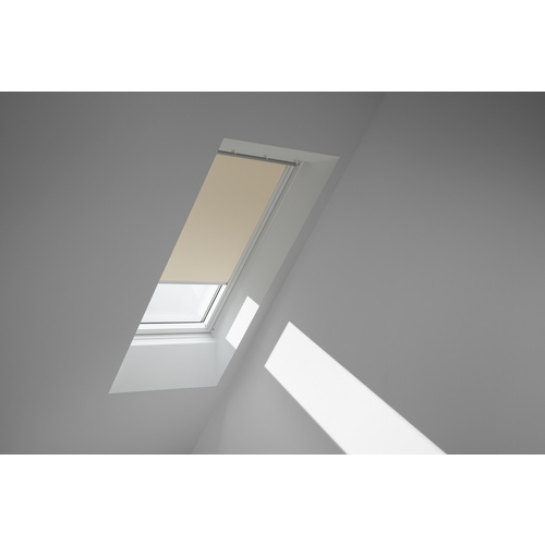 VELUX Verdunkelungsrollo hellbeige/weiß, Polyester