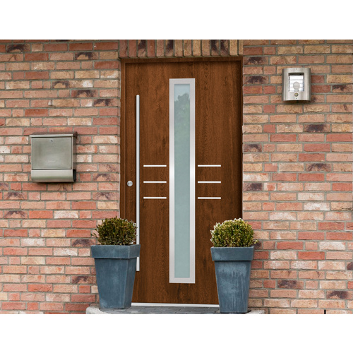 Thumbnail - Splendoor Haustür »OMIS Prime«, Aluminium, in nussbaum - braun