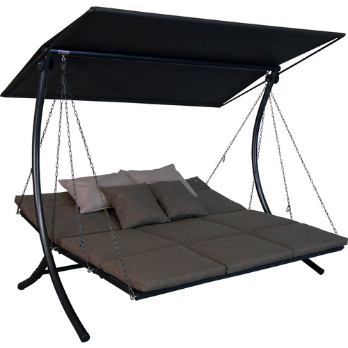 Thumbnail - ANGERER FREIZEITMÖBEL Hollywoodschaukel »Swing«, 3-Sitzer, inkl. Auflagen - grau