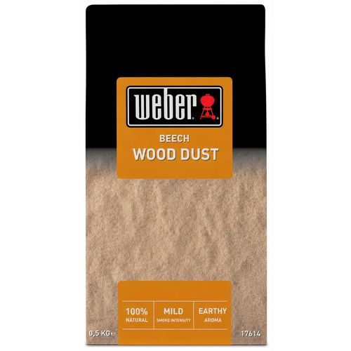WEBER Räuchermehl, Buchenholz, 500 g Räuchermehl - braun