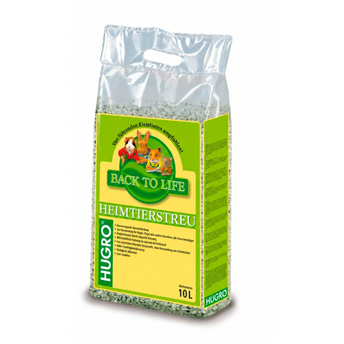 HUGRO Streu »Back to Life«, 10l, für Nager - grau