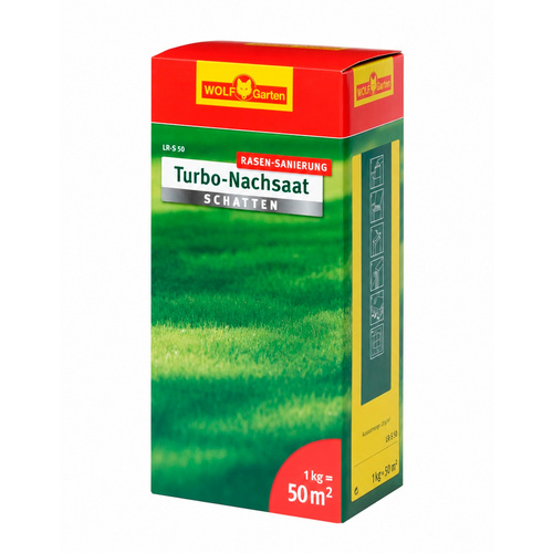 Wolf-Garten Grün Samen, Rasen Sanierung Turbo Nachsaat L-Rs 50 (Rasensamen) - Image 3