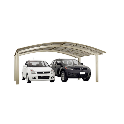 Thumbnail - XIMAX Doppelcarport »Portoforte«, Typ 60, Außenmaß BxT: 542,3 x 495,4 cm, edelstahlfarben - silberfarben