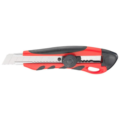 Image of CONNEX Universalmesser, schwarz/rot/silberfarben, Metall/Kunststoff - bunt