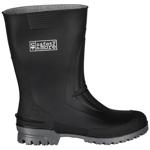 Thumbnail - safety and more Arbeitsstiefel »Mega«, schwarz/grau, Polyvinylchlorid (PVC) - Größe 45
