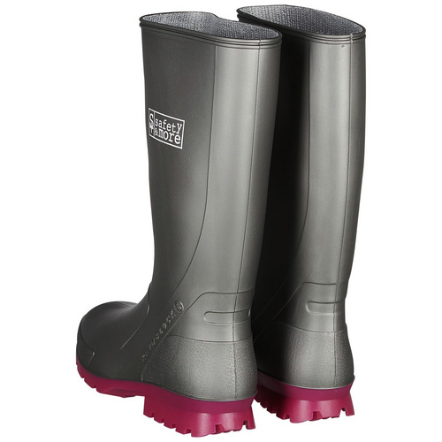 Thumbnail - safety and more Damen-Gummistiefel »Amy«, grau - Größe 38