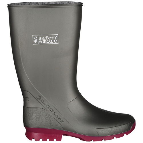 Thumbnail - safety and more Damen-Gummistiefel »Amy«, grau - Größe 38