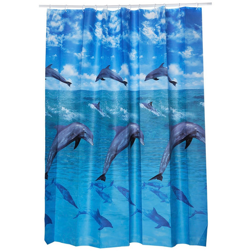 Kleine Wolke Duschvorhang Dolphin Breite 180 cm, Höhe 200 cm