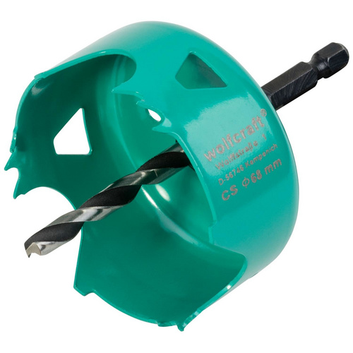 Wolfcraft Lochsäge 30 mm-68 mm Carbonstahl