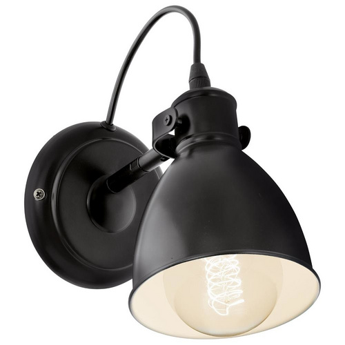 Eglo Wandleuchte Priddy schwarz, weiß