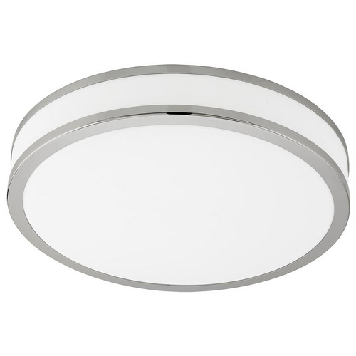 LED Deckenleuchte, weiß, chrom, dimmbar, 410mm