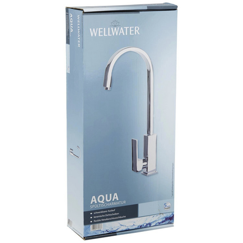 WELLWATER Spültischarmatur »AQUA«, Messing, glänzend, ⅜