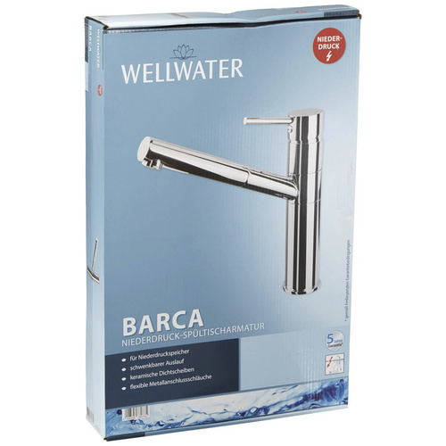 WELLWATER Spültischarmatur »BARCA«, Messing, glänzend, ⅜