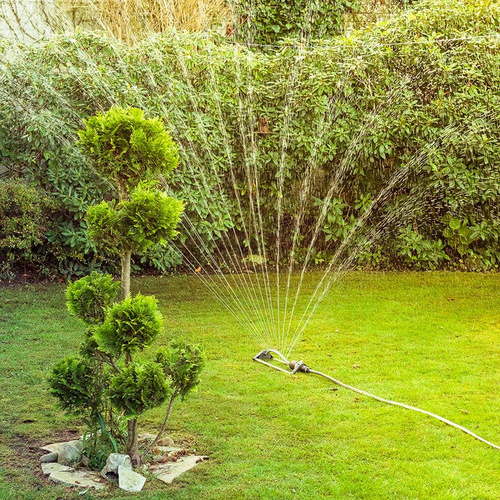 Thumbnail - Mr. GARDENER Viereckregner, mit Hartkunststoffdüsen - schwarz