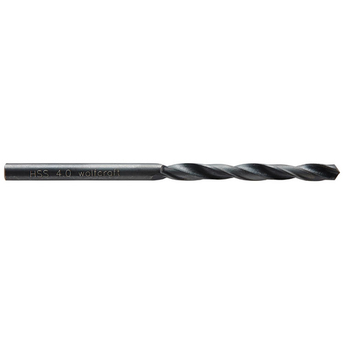 Wolfcraft Spiralbohrer Ø 4,0 x 75 mm HSS, rollgewalzt