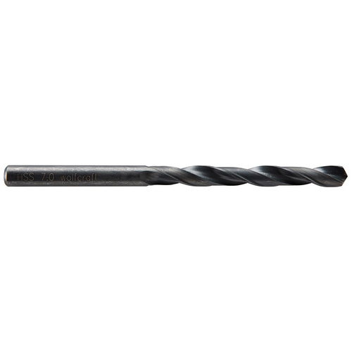 Wolfcraft Spiralbohrer Ø 7,0 x 109 mm HSS, rollgewalzt