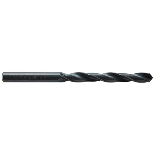 Wolfcraft Spiralbohrer Ø 8,0 x 117 mm HSS, rollgewalzt