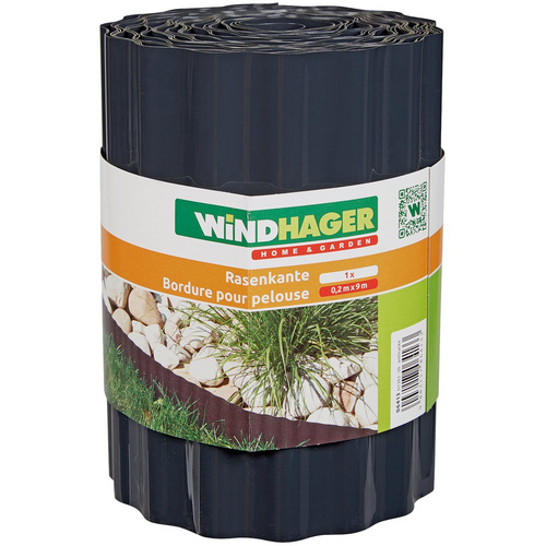 WINDHAGER Rasenkante, , Kunststoff - grau