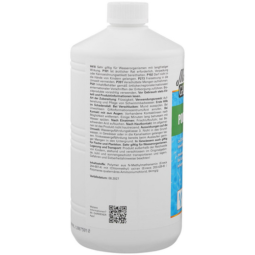 Thumbnail - Mr. GARDENER Flockungsmittel »Pool Klar«, 1 l - weiss