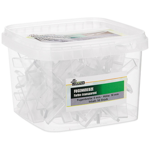 Thumbnail - Mr. GARDENER Fugenkreuz, 3 mm, Kunststoff - transparent