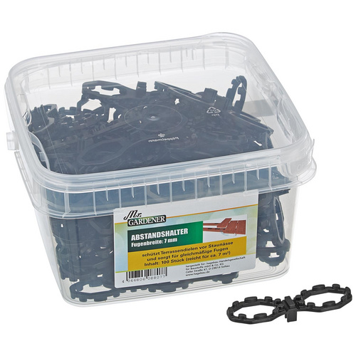 Thumbnail - Mr. GARDENER Abstandhalter, 7 mm, Kunststoff - schwarz