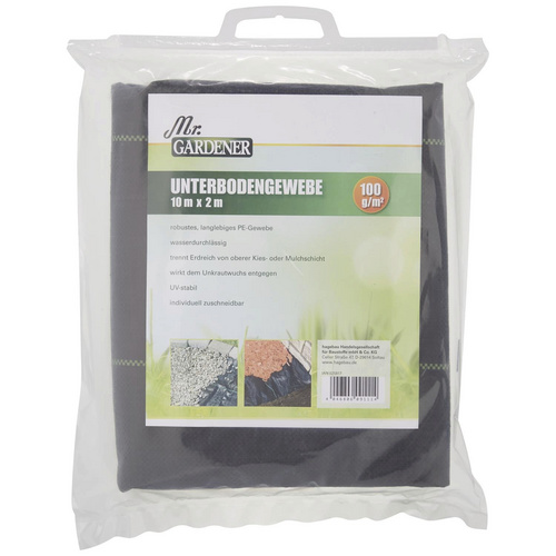 Thumbnail - Mr. GARDENER Gewebematte, Kunststoff, schwarz, BxL: 2 x 10 m