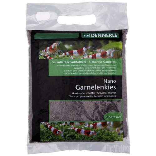 DENNERLE Bodengrund »Garnelenkies Arkansas Nano«, 2 kg, Arkansas grau