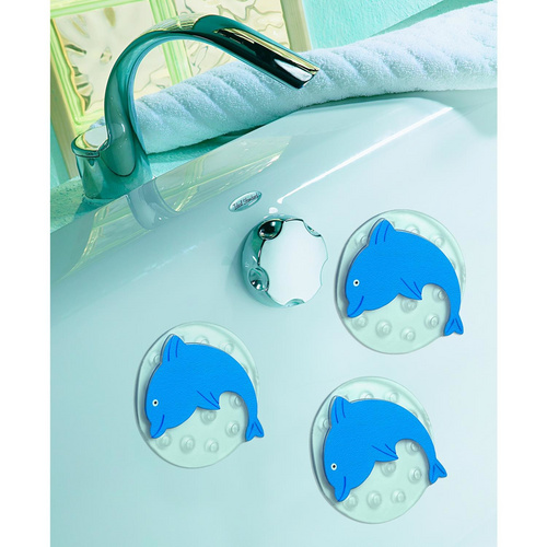 Thumbnail - KLEINE WOLKE Wanneneinlage, BxL: 13 x 11,5 cm, rund - blau
