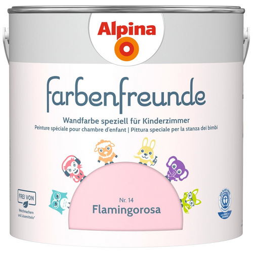 Thumbnail - ALPINA Dispersionsfarbe »Farbenfreunde«, Flamingorosa, matt