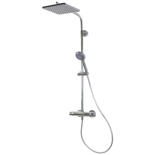 Breuer Duscharmatur Aquamaxx 310 mit Thermostat Kopfbrause eckig