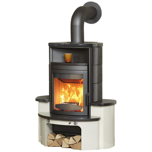 Hark Dauerbrand Kaminofen Avenso ECOplus Kachel Schwarz 8 kW m.Automa. EEK:A+