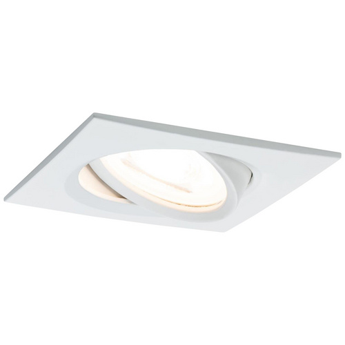 Paulmann LED Einbaustrahler Nova eckig 1x6,5W GU10 Weiß matt schwenkbar 3-Stufen-dimmbar