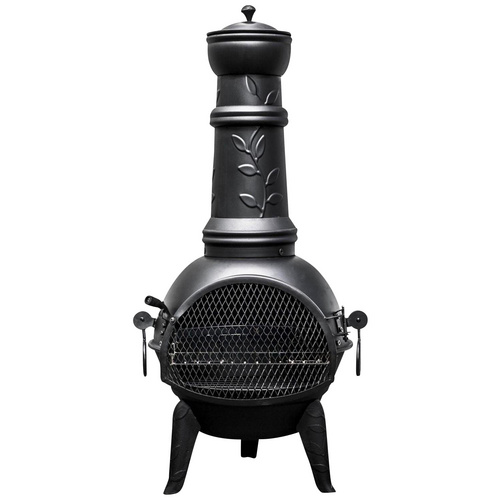 BUSCHBECK Mexiko-Ofen »Leaf«, BxHxT: 48 x 136 x 48 cm - schwarz (Rabatt: 7 %)