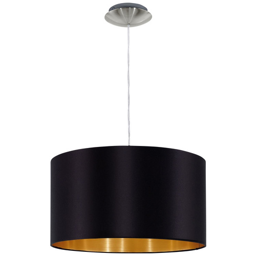 Eglo Pendelleuchte Maserlo nickel-matt, schwarz, gold