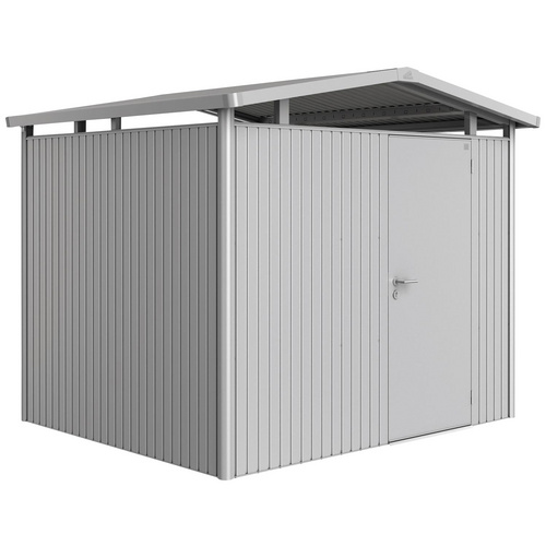Biohort Gerätehaus 'Panorama' Gr. P3 silber-metallic 273 x 238 cm, mit Standardtür