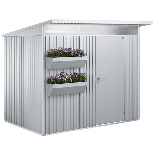 BIOHORT Blumenkasten »FloraBoard«, BxH: 82 x 188 cm, silberfarben, Stahlblech