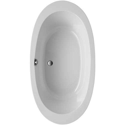 OTTOFOND Badewanne »Gomera«, BxHxL: 96 x 39 x 180 cm, oval - weiss