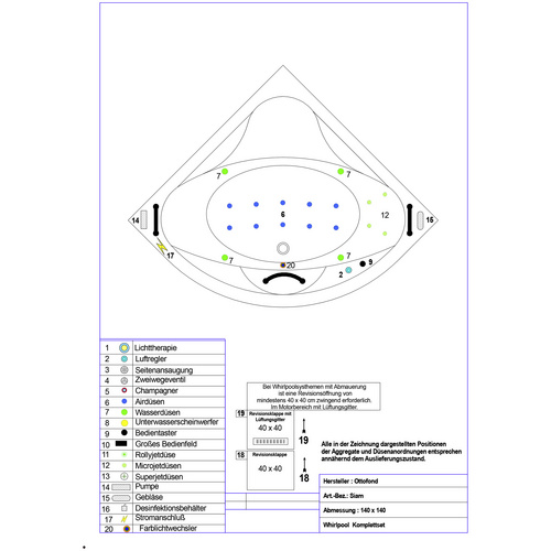 OTTOFOND Whirlpool-Komplettset »Siam«,...