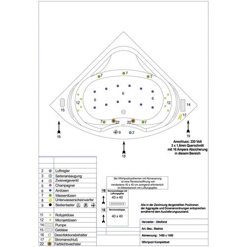 OTTOFOND Whirlpool-Komplettset »Madras...