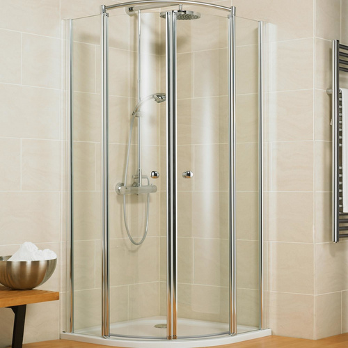 Schulte ExpressPlus Runddusche Garant 4-tlg. Alu-Natur Radius 50cm