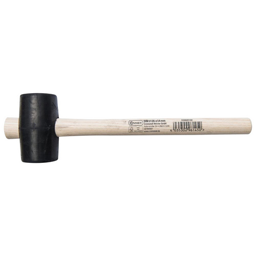 CONNEX Gummihammer, Durchmesser Kopf: 5,4 cm - braun