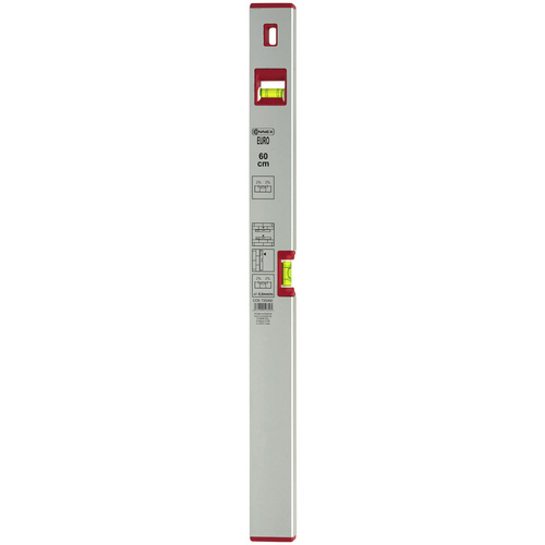 Image of CONNEX Wasserwaage »EURO«, Länge: 60 cm, silberfarben