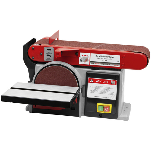 HOLZMANN-MASCHINEN Band-Tellerschleifer »BT46«, 250 W, Elektro, Bandgeschwindigkeit: 490 m/min