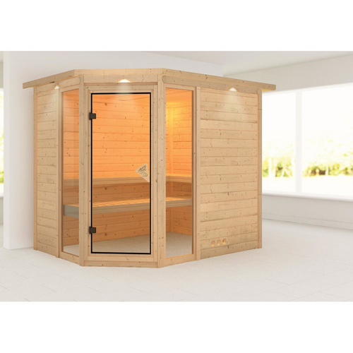 Thumbnail - KARIBU Sauna »Kohila 3«, für 4 Personen, ohne Ofen - beige