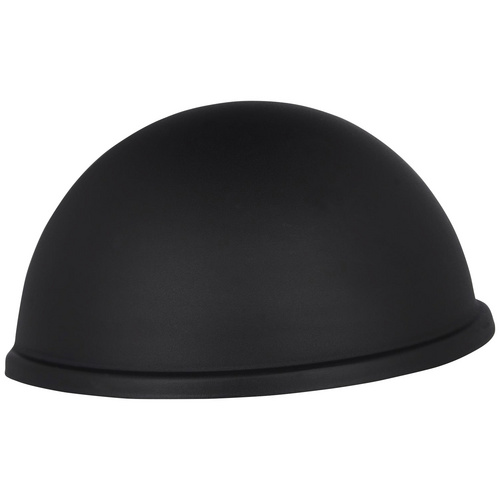 Moderne LED Wandleuchte Torino aus Aluminium in schwarz und Acrylglas in klar, 135 mm Höhe, E27 Fassung, IP23