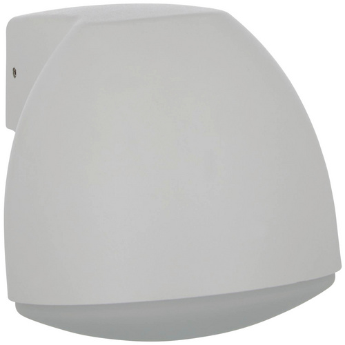LED Wandleuchte Ferrera, Aluminium, Glas, IP44, weiß